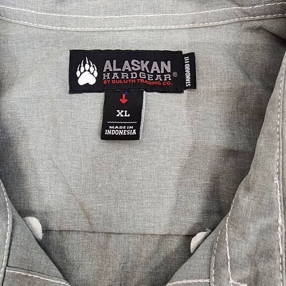 Duluth Teading Co Alaskan Hard Gear Button-up Long-Sleeve Men's Size XL J5 - Picture 8 of 10